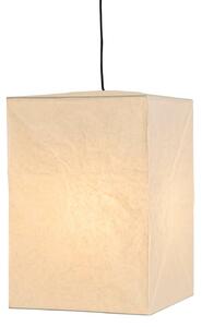 HAY Klosz lampy Cube, wysokość 55 cm, biały, papier Cube, biały / opal, papier / lunolit / lunopal, design