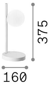 IDEAL LUX Lampa stołowa Binomio, mosiężny / złoty, salon / jadalnia, metal, nowoczesny