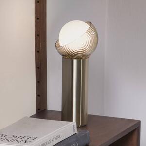 IDEAL LUX Lampa stołowa Bloom, mosiężny / złoty, salon / jadalnia, metal, nowoczesny