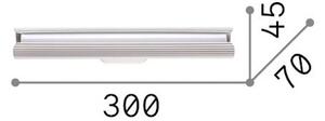 IDEAL LUX Kinkiet Dorica, czarny, salon / jadalnia, aluminium, nowoczesny