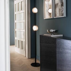 IDEAL LUX Lampa stojąca Bloom, czarny, salon / jadalnia, metal
