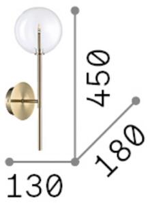 IDEAL LUX Kinkiet Equinoxe, chromowy / srebrny, salon / jadalnia, metal