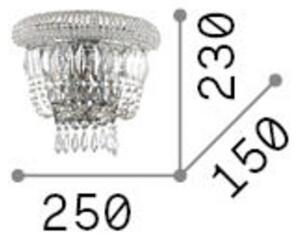 IDEAL LUX Kinkiet Dubai, możliwość ściemniania, chromowy / srebrny, salon / jadalnia, metal