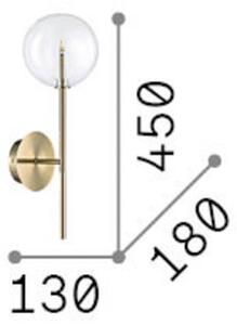 IDEAL LUX Kinkiet Equinoxe, chromowy / srebrny, salon / jadalnia, metal