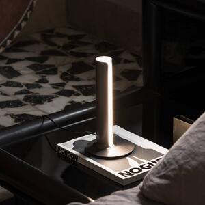 IDEAL LUX Lampa stołowa Dorica, możliwość ściemniania, aluminiowy / szary / cynkowy, salon / jadalnia, aluminium, nowoczesny