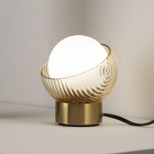 IDEAL LUX Lampa stołowa Bloom, mosiężny / złoty, salon / jadalnia, metal, nowoczesny