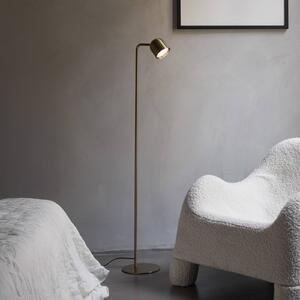 IDEAL LUX Lampa stojąca Dodo, możliwość ściemniania, mosiężny / złoty, salon / jadalnia, metal, nowoczesny