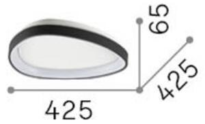IDEAL LUX Lampa sufitowa Gemini, biały / opal, salon / jadalnia, metal, nowoczesny