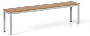Ławka do szatni, siedzisko - laminat, długość 1500 mm, buk