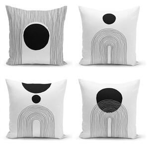 Poszewki na poduszki zestaw 4 szt. 43x43 cm Simple Arch – Minimalist Cushion Covers