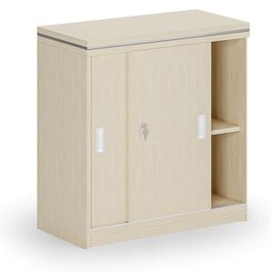 Szafka przesuwna ARRISTO LUX, 800 x 400 x 836 mm, brzoza
