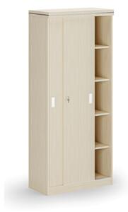Szafa przesuwna ARRISTO LUX, 800 x 400 x 1836 mm, brzoza