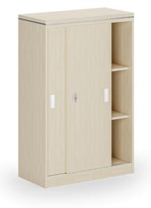 Szafa przesuwna ARRISTO LUX, 800 x 400 x 1236 mm, brzoza