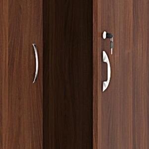Szafa biurowa ARRISTO LUX, 800 x 400 x 1836 mm, orzech