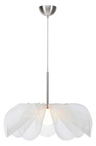 Biała lampa wisząca ze szklanym kloszem ø 75 cm Styrka – Markslöjd