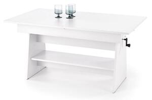 Biały ławostół rozkładany do salonu 120x70cm | Umeblowana.com