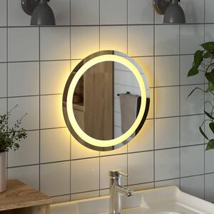 Lustro łazienkowe z LED, okrągłe, 40 cm