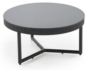 Kompaktowa ława do salonu 60 cm czerń | Umeblowana.com