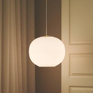 DFTP by Nordlux Lampa wisząca szklana Navone, możliwość ściemniania, biały / opal, salon / jadalnia, szkło