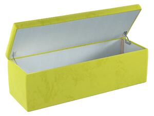 Skrzynia tapicerowana kolor zielony tkanina połyskliwa, welwetowa