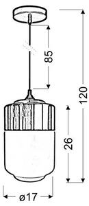 Nowoczesna chromowana lampa wisząca 5X D155 R9-C25