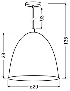 Czarna nowoczesna lampa wisząca z chromowanymi elementami - D151-Efrixo