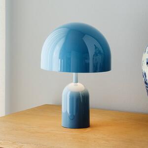 Tom Dixon Lampa stołowa na akumulator BELL PORTABLE, jasnoniebieska 28 cm IP44 możliwość ściemniania, niebieski, salon / jadalnia, tworzywo sztuczne, design