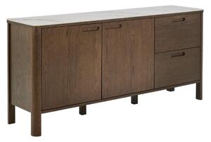 Kredens Southampton 160 cm, dąb dymiony i blat ceramiczny (24618)