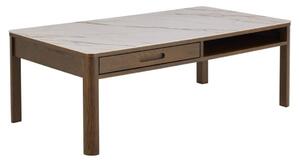 Stolik kawowy Southampton 130 cm, dąb dymiony i blat ceramiczny (10790)