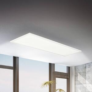 Briloner Panel LED Simple 100 x 25 cm, biały, ultra płaski, IP44, 4000 K, biały / opal, biuro, metal