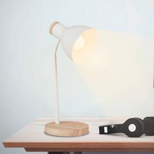 Briloner Lampa stołowa Prep, biały / opal, salon / jadalnia, metal, skandynawski