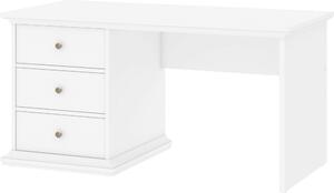 Białe biurko Paris w stylu angielskim, z szufladami