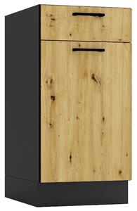 Szafka Dolna Z Szufladą 40 Cm Grafit + Dąb Artisan Z3-W65