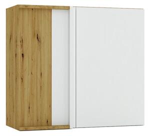 Szafka narożna górna dąb artisan + popiel A1-F75