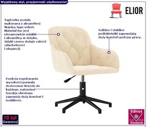 Obrotowe krzesło biurowe - Almada 3X