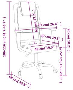 Krzesło biurowe z ekoskóry - Manresa 4X