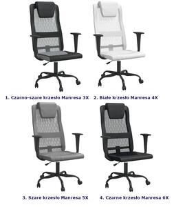 Krzesło biurowe z ekoskóry - Manresa 6X