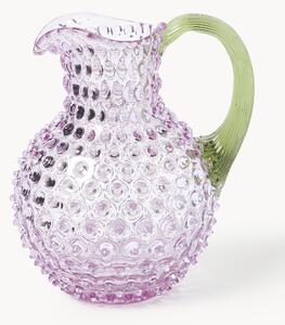 Dzbanek ze szkła dmuchanego Hobnail, 2 l
