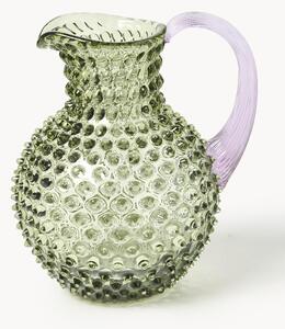 Dzbanek ze szkła dmuchanego Hobnail, 2 l