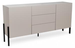 Komoda z szufladami Wezilo 184 cm - kaszmir / czarne nogi