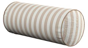Poduszka wałek prosty kolor beżowy tkanina wzorzysta