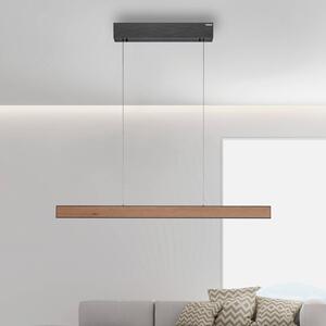 PURE Lampa wisząca E-Motion, możliwość ściemniania, jasne drewno, salon / jadalnia, aluminium, nowoczesny