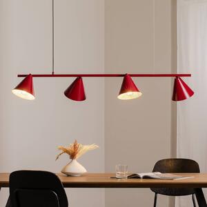 Lampa wisząca Hängeleuchte Form 4 ALDEX, możliwość ściemniania, czerwony, salon / jadalnia, metal, nowoczesny