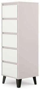 Komoda w stylu skandynawskim kaszmir + biały H3-K38