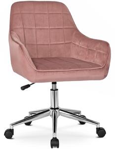 Pikowane krzesło biurowe z weluru Fabio