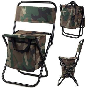 Składane krzesło wędkarskie z torbą PIKE, brązowe