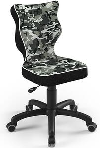 Obrotowe krzesło dziecięce z wzorami Petit Black rozmiar 4 (133-159 cm)