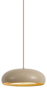 Lampa wisząca retro taupe z metalowym kloszem 2-punktowa - Macaron