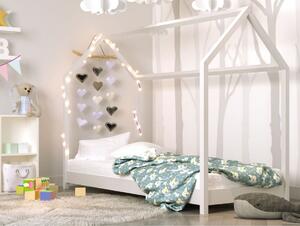 Łóżko domek Bella 200x90, dla dziecka, drewniane, białe