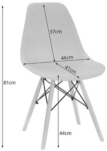 Komplet okrągły stół 60 cm dąb z 2 krzesłami - Osato 3X 2 kolory